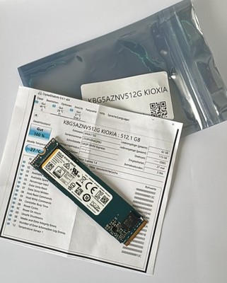 KIOXIA KBG5AZNV512G 512GB M.2 2280 NVMe PCIe SSD geprüft