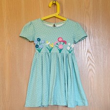 Mini Boden Size 5-6 Yrs Flutter Twirly Dress Pistachio Green Flowers