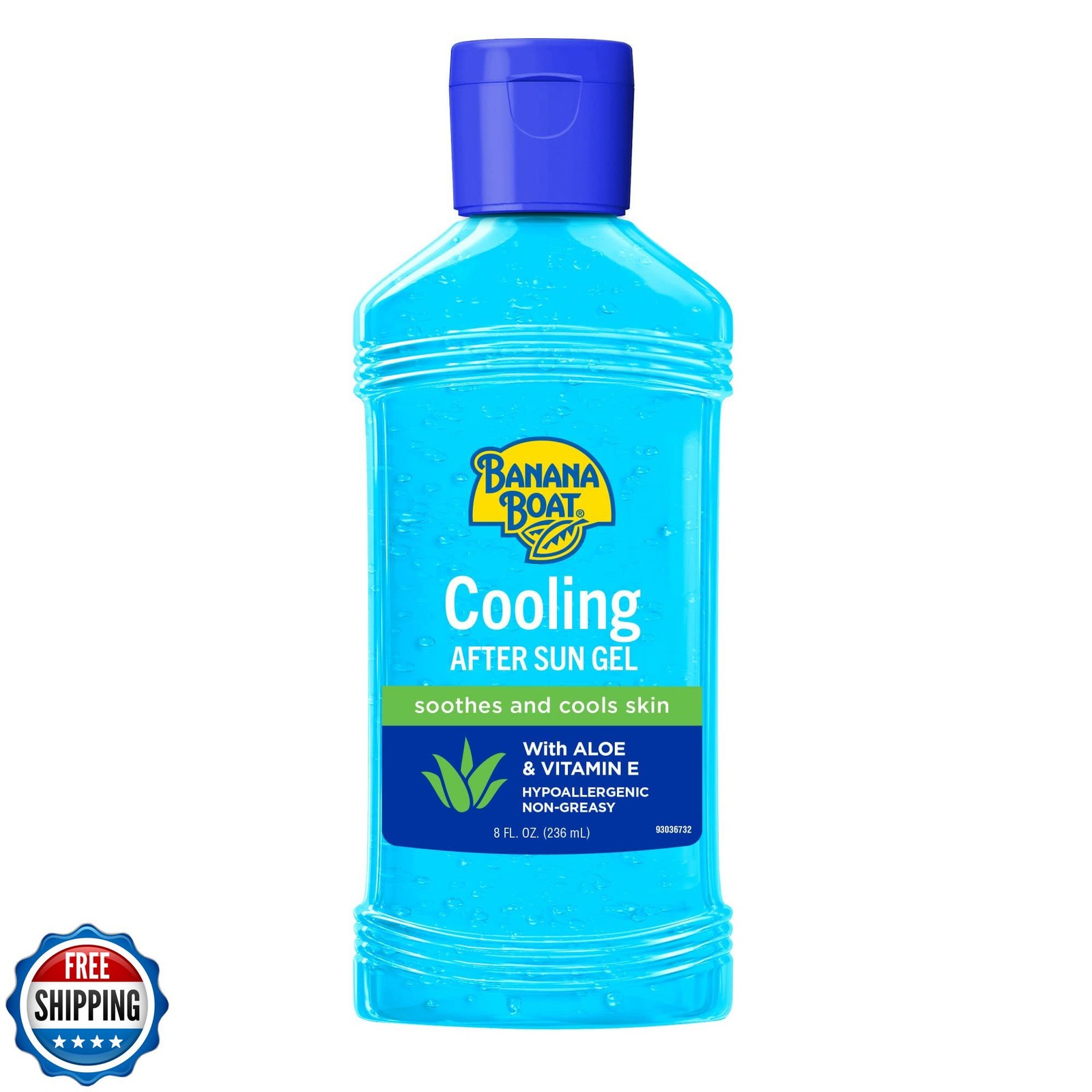 Banana Boat Cooling After Sun Gel with Aloe Vera and Vitamin E, 8oz
