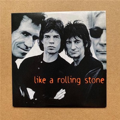 ROLLING STONES LIKE A ROLLING STONE CD SINGLE EDIT + ALBUM VERSION PROMO IN CARD