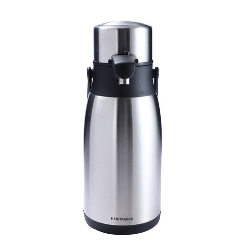 Thermal Coffee Carafe Airpot Dispenser By Heritage66 Triple Wall Stainless Steel