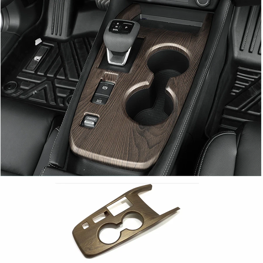 Cubierta de panel de caja de cambios de grano de madera para Nissan Rogue 2021 2022 tracción delantera Foto 3 de 4
