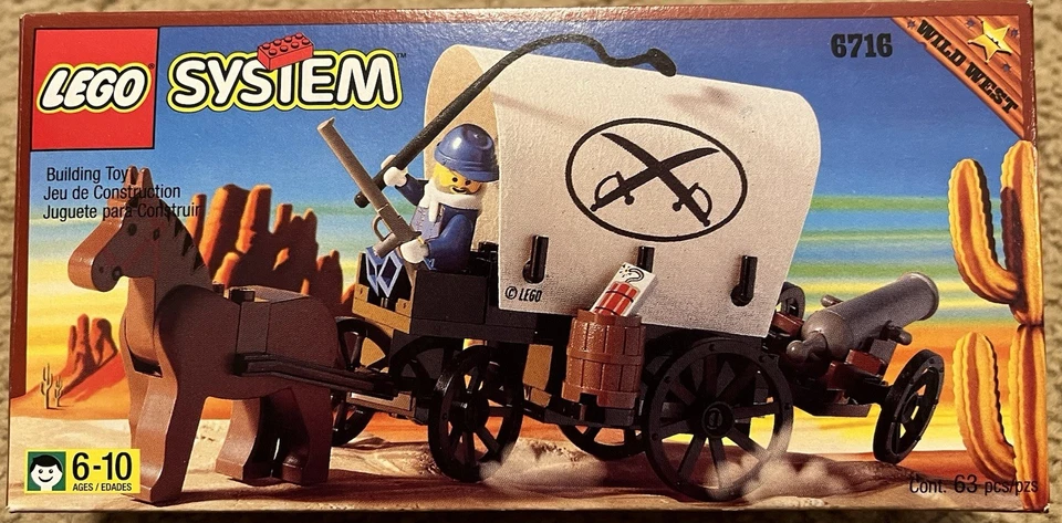 LEGO 6716 Weapons Wagon Wild West - Soldiers Cannon Covered Wagon Foto 2 de 4