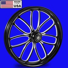 Harley Touring 21" Viper Black Contrast Front Wheel. *Made in the USA*
