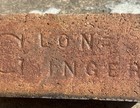 Antique Brick Labeled GLON - INGER PA BRICK — photo 3