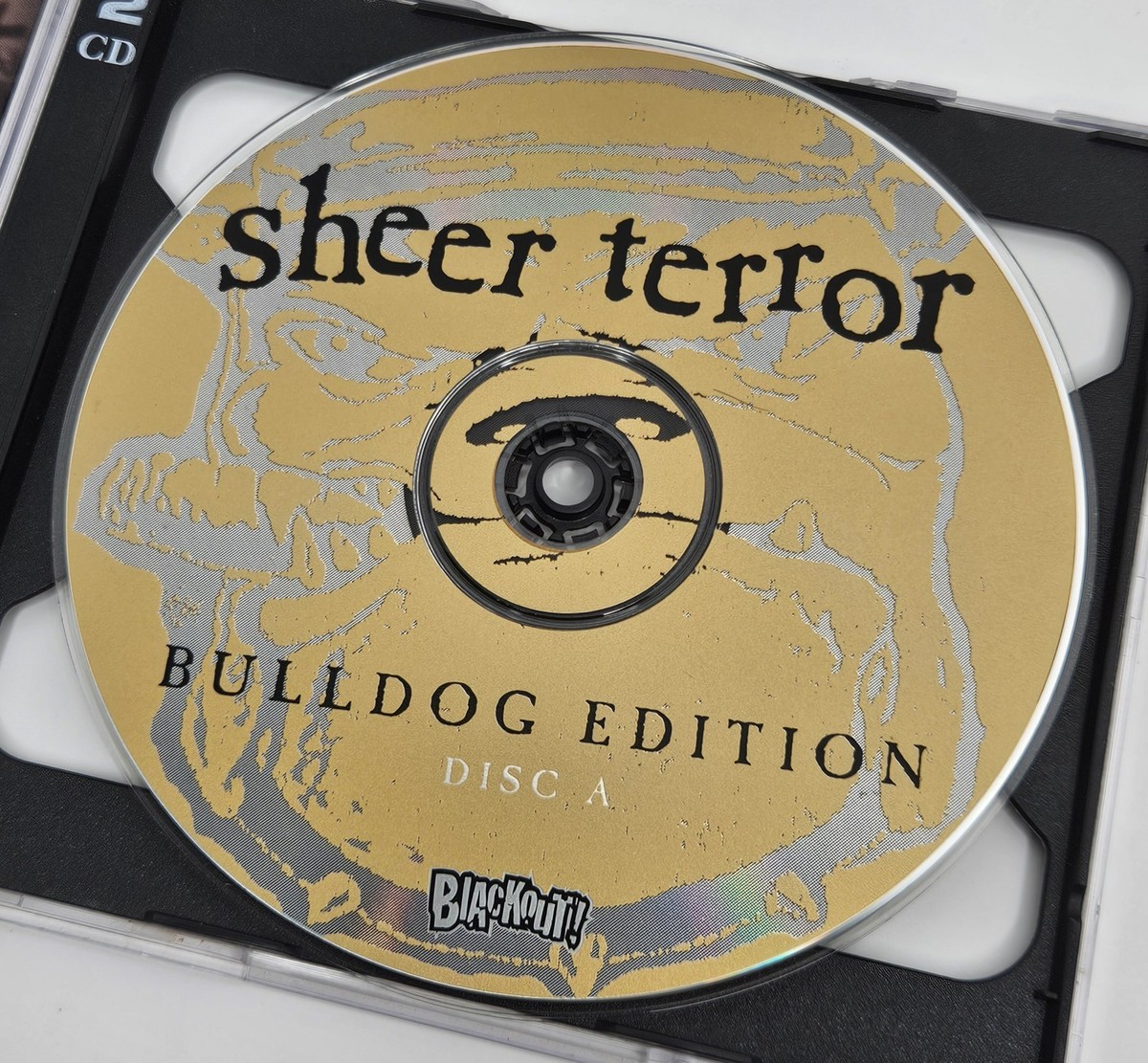 Rare Sheer Terror 2 Disk Bull Dog Edition Cd Black Out Records NM