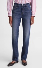 Madewell The Longline Straight Jean Women's Jeans Indigo Sz 31 100% Cotton Blue