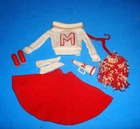 Vtg Barbie Doll Clothes Outfit #0876 Cheerleader 1964 incl PomPom  Megaphone