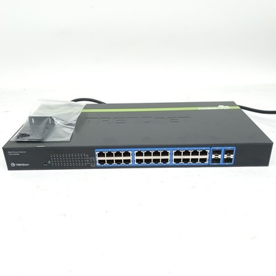 Trendnet TEG-240WS 24-port Gigabit Web Smart Switch w/ 4 Shared Mini-GBIC slots