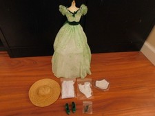 Franklin Mint 16  Scarlett O  Hara GWTW Vinyl Portrait Doll BBQ At Twin Oaks Ens