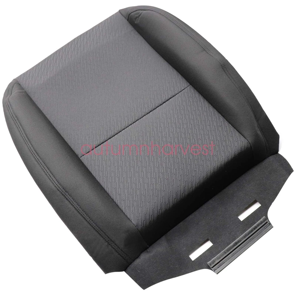 Cubierta de asiento de tela negra para GMC Sierra 1500 2500HD 3500HD 2007-2014 Foto 3 de 4