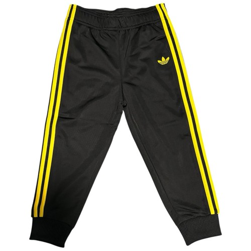 Adidas Tracksuit Originals Junior 3-4 Years Kids Black / Yellow Smiley RRP £45 - Picture 4 of 6
