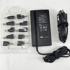 Rocketfish RF-BPRACDC2 Universal AC/DC Power Adapter Charger 90W W/10 Power Tips