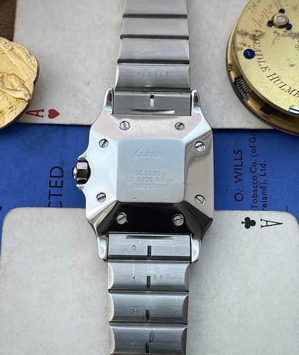 1980s Cartier Santos galbee twotone 18ct steel watch ref 2961 automatic ETA 2671 - Picture 15 of 20
