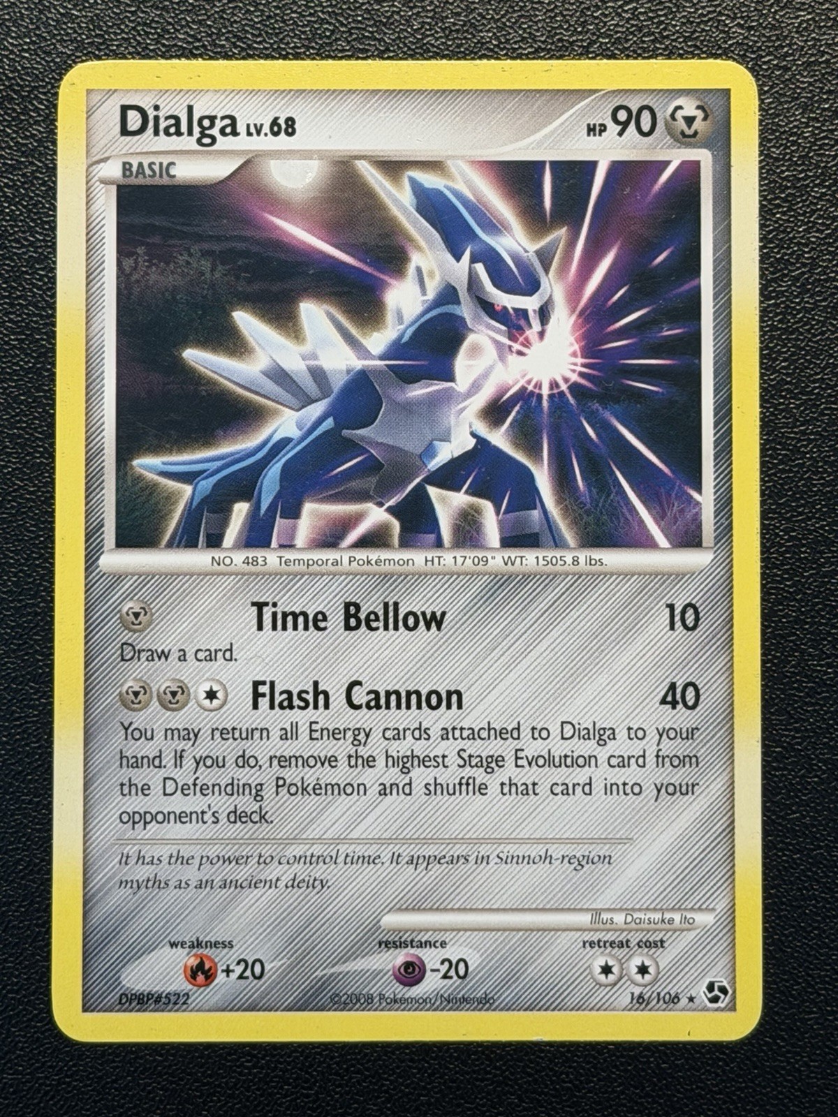 Dialga 16/106 Great Encounters Rare Pokemon Card