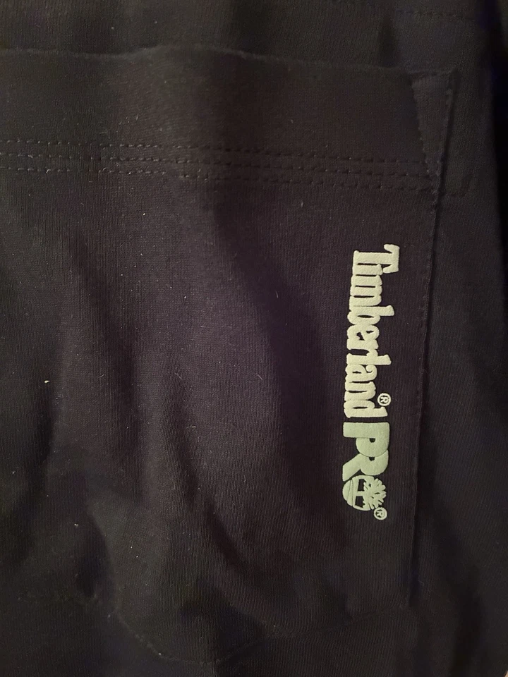 Camiseta Timberland Pro Para Hombre Ajuste Original Wickwork Negra Manga Corta XL NUEVA CON ETIQUETAS Foto 4 de 4