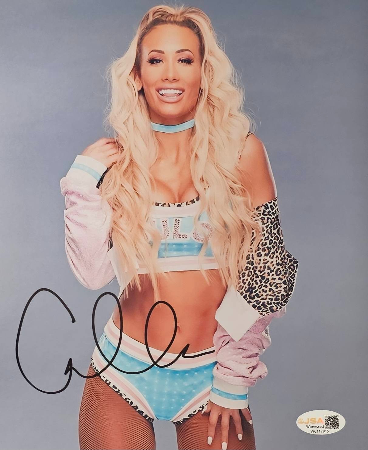Carmella Signed Autographed 8x10 Photo JSA Authenticated METALLIC
