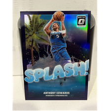 Anthony Edwards Timberwolves 2023-24 Donruss Optic Mosaic 4-Card Lot Inserts