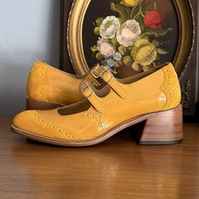 The Office of Angela Scott Miss Amelie Mary Jane Pump Marigold Size 37.5 NWOT