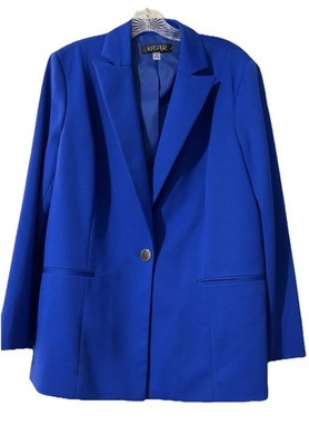 NWT Kaspar Plus Size 16 Sapphire Blue Blazer Coat  Suit Jacket Work