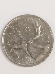 1974 Canadian 25 Cents Quarter Canada - Queen Elizabeth II