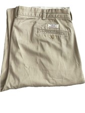 Vintage Polo Ralph Lauren Andrew Pleated Chino Pants Light Khaki Men's Sz 36x30