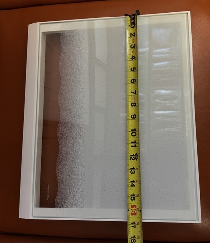 Whirlpool / KitchenAid Ref Crisper Cover Frame & White Glass W10508993 W10864399 - Picture 4 of 4