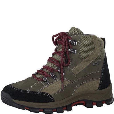 Jana Damen Trekkingschuh,Outdoor,TEX,Wechselfußbett,Weite H,Khaki,Gr. 39