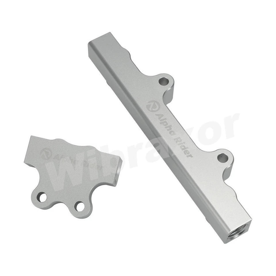 For Mazda RX-7 TII 86"-91" Rotary Series 4,5 13B Billet EFI Fuel Rails - Silver - Image 3 of 4