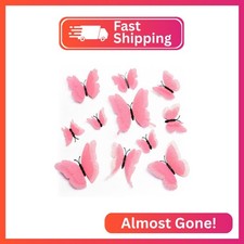 DAGOU 3D Butterfly Wall Decor - 24 Pcs, 3 Sizes, Gold Butterfly Decorations for