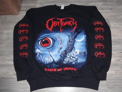 Obituary Sweatshirt Crewneck  Total Sold Out Brutal Truth Napalm Death Grave