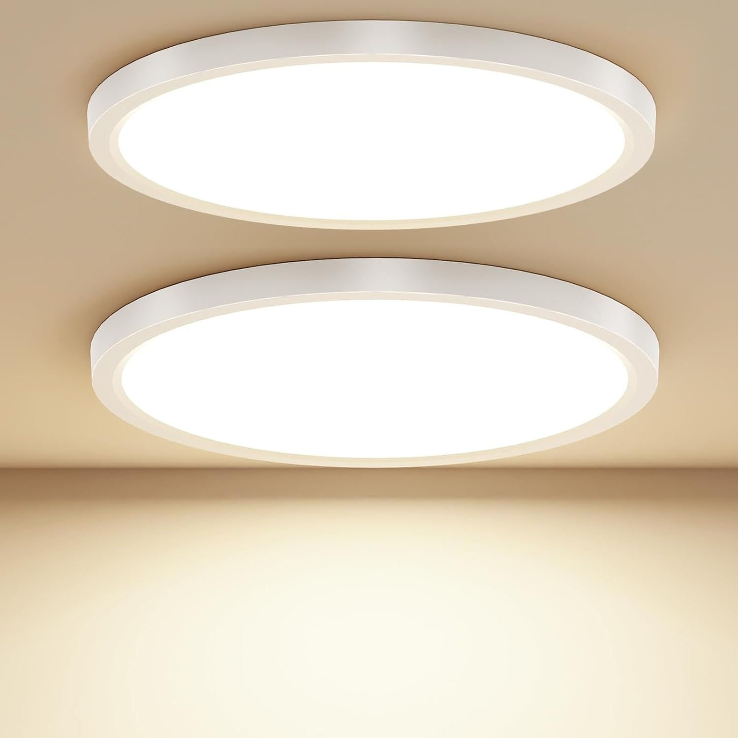 Delaveek Plafoniera LED, 18W Lampada da Soffitto Ondulato Soffitto Lampada, 4000K Plafoniera