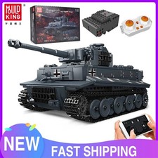 Mould King 20014 Military Toys The APP&RC Motorized Tiger Tank Model Assembly Te