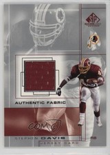 2001 SP Game Used Edition Authentic Fabric Stephen Davis #SD 1e1a