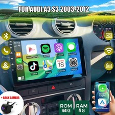 FOR AUDI A3 S3 2003-2012 ANDROID 15 APPLE CARPLAY CAR RADIO STEREO GPS 4+64G