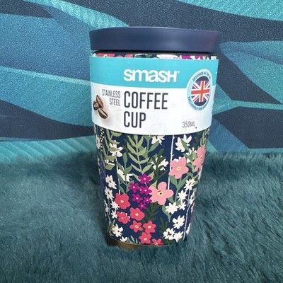 SMASH Edelstahl Kaffeetasse 350 ml - Auslaufsicher, Umweltfreundlich, Reisebecher Neu mit Etikett