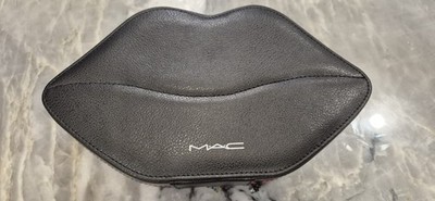 MAC Cosmetics Faux Leather Lips Makeup Case Limited Edition Vanity -NEW-