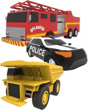 Mold Free Baby Bath Toys, No Hole Bath Toys for Toddlers, Bathtub Cars Set for K