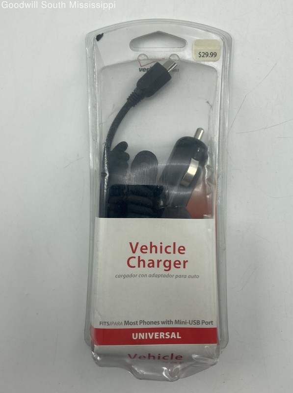 Verizon Wireless Universal Vehicle Charger- Most Phones w/ Mini-USB Port