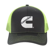 Cummins Hat Hi-Vis Neon Mesh Snapback Cap CMN35199 Cummins Logo Cap Trucker Hats
