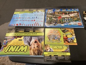 LEGO City 7207 7208 (3, 4) 7239 (1, 2)  Fire House Hall Boat Manuals ONLY Lot 04
