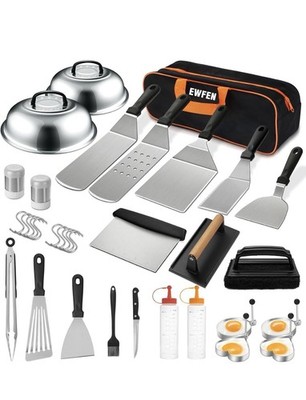 35PCS Griddle Accessories Kit Flat Top Grill Accessories Set Grill Spatula Set