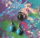 Turquoise Earrings And Turquoise Ring Size 5 6 7 — photo 7