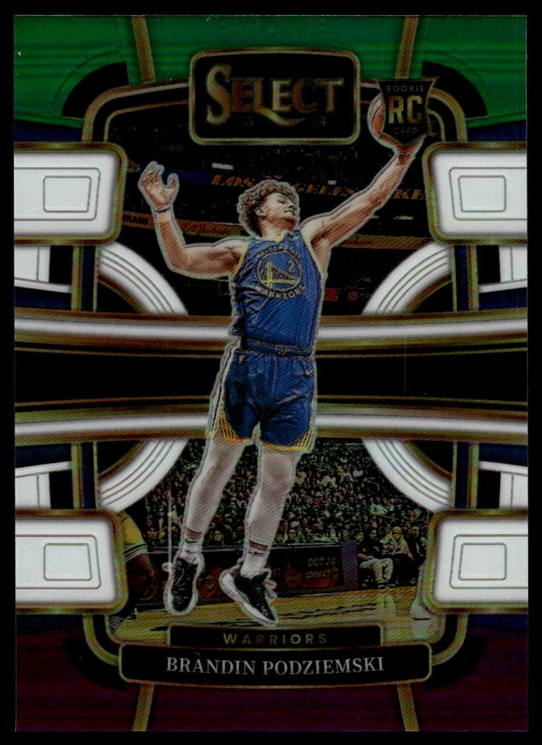 2023-24 Panini Select #93 Brandin Podziemski Silver Prizms