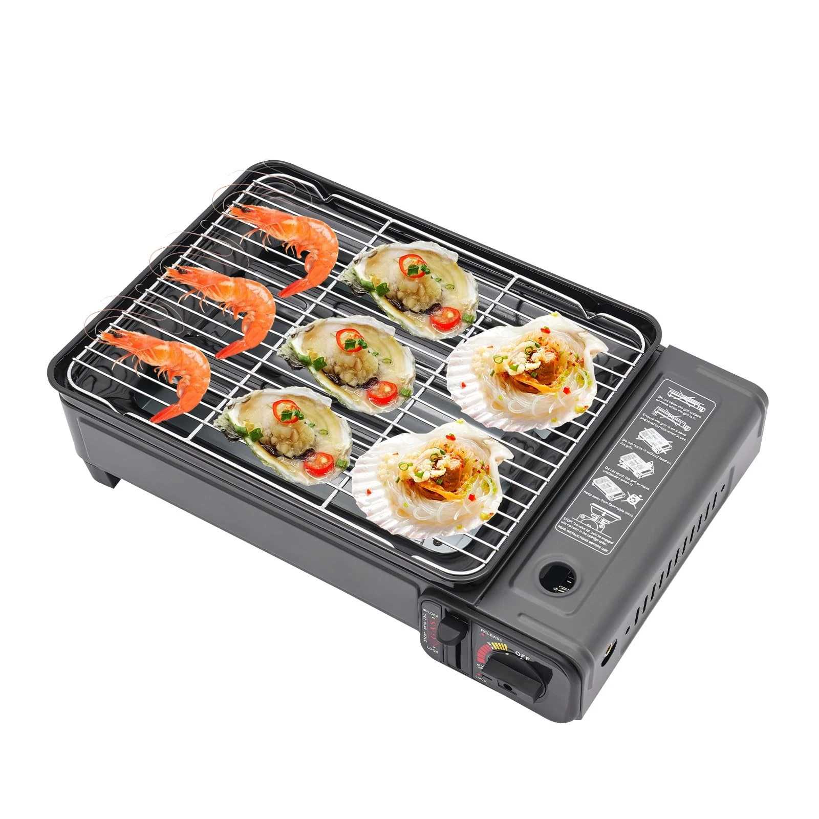 Butane Grill Stove, Portable Camping Grill Gas Stove, Portable Butane Gas Stove