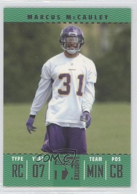 2007 Topps TX Exclusive 63/1049 Marcus McCauley #115 Rookie RC 0l2