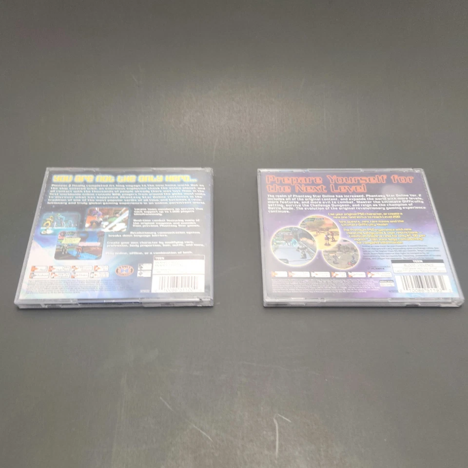 Phantasy Star Online Combo Ver. 1+ Ver. 2 (Sega Dreamcast, 2001) con demo Foto 2 de 4