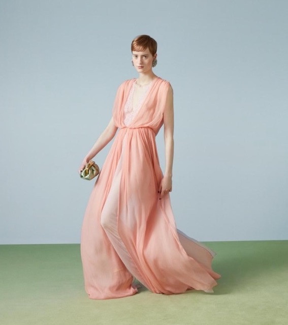 ワンピース GUCCI SILK CHIFFON DRESS Gucci Chiffon creponne silk dress gown - BNWT | eBay