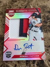 DOMINIC FLETCHER 2018 Elite Extra Edition Silhouette Patch Autograph /25