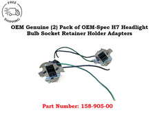 2 Pcs 158-905-00 Hella Oem H7 Headlight Bulb Socket Retainers Holders Adapters
